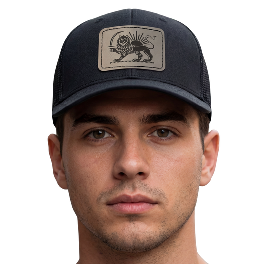 The Lion and the Sun Patch Trucker