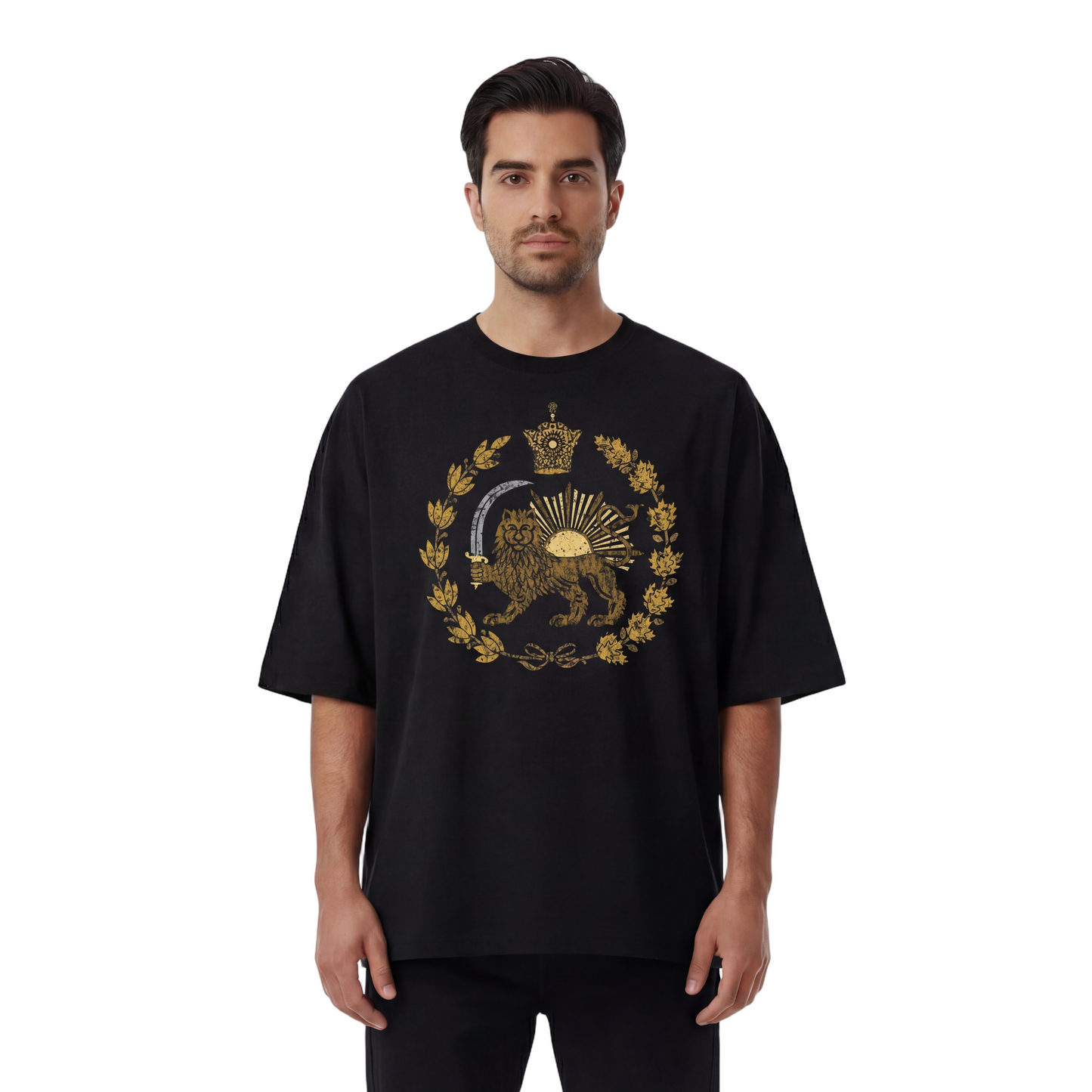 The Taj Oversized Premium T-Shirt - Gold