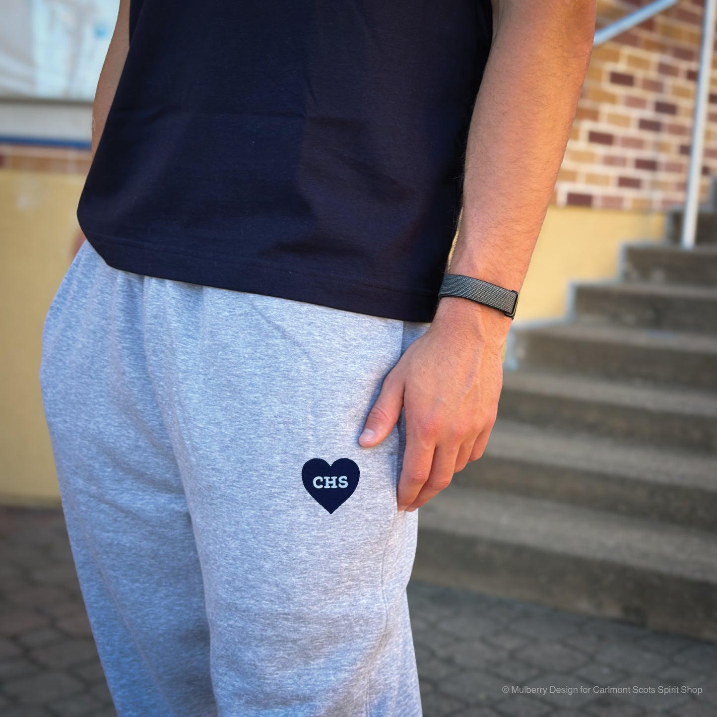 Embroidered CHS Heart Heather Sweatpants