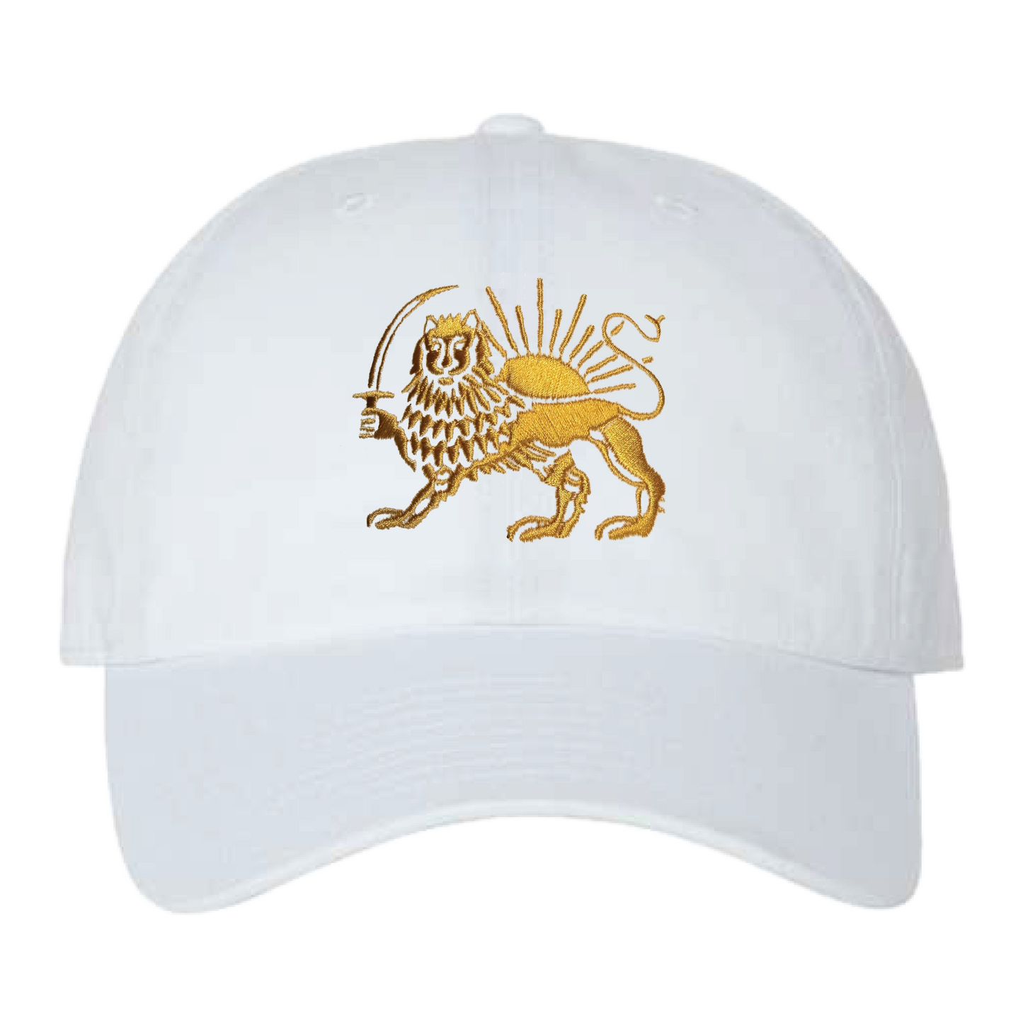 The Lion and the Sun Dad Hat - White