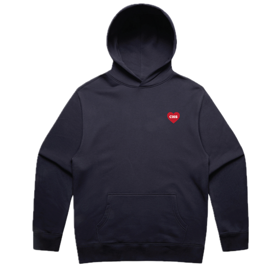 Carlmont Embroidered Red Heart Hoodie
