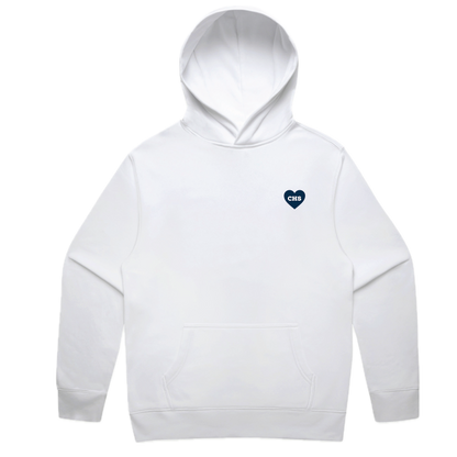 Carlmont Embroidered Blue Heart Hoodie
