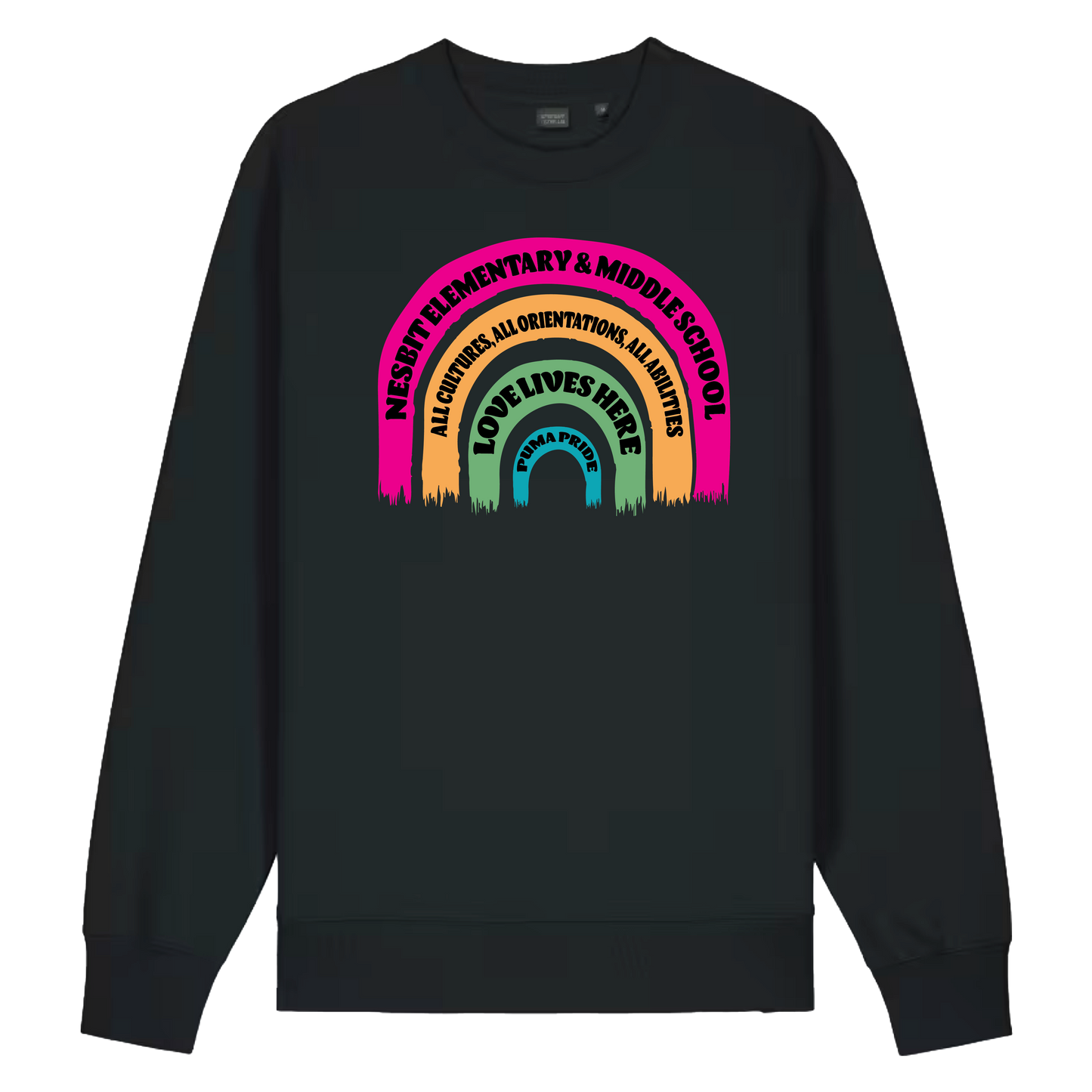 School Signs Rainbow Adult Crew