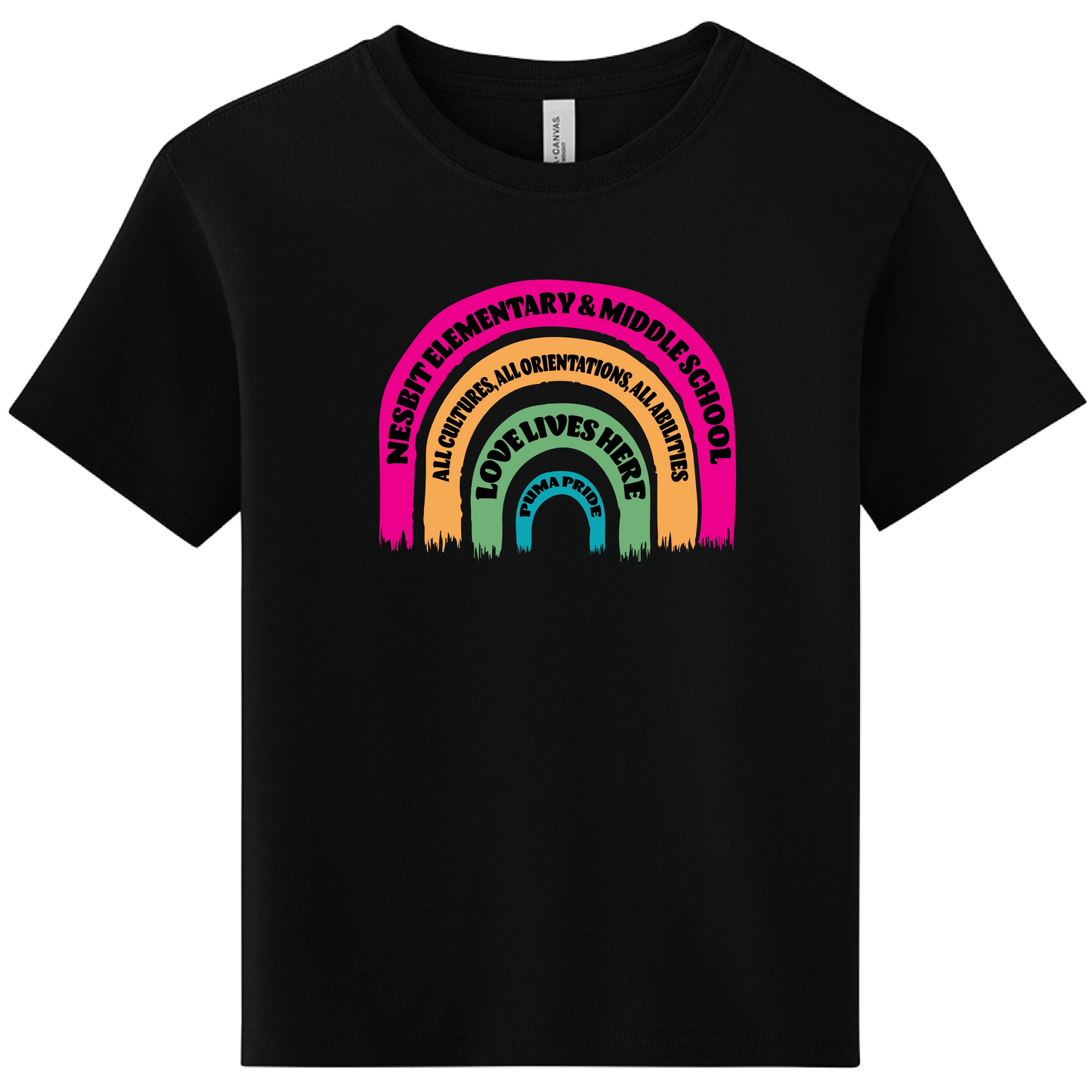School Signs Rainbow Youth T-Shirt